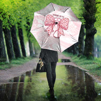 New Zealand Nurses RN Personalised Umbrella Pink Stethoscope Coquette Bow Maori Motif LT9 - Polynesian Pride