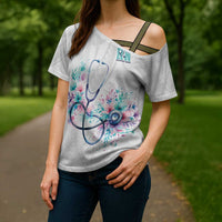 New Zealand Nurses RN Personalised Cross Shoulder Shirt Stethoscope Floral Maori Motif