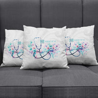 New Zealand Nurses RN Personalised Pillow Cover Stethoscope Floral Maori Motif LT9 - Polynesian Pride