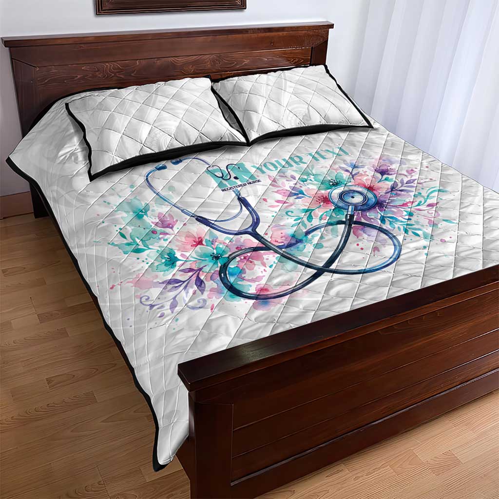 New Zealand Nurses RN Personalised Quilt Bed Set Stethoscope Floral Maori Motif LT9 - Polynesian Pride