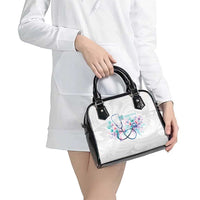 New Zealand Nurses RN Personalised Shoulder Handbag Stethoscope Floral Maori Motif LT9 - Polynesian Pride