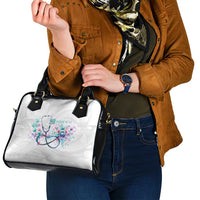New Zealand Nurses RN Personalised Shoulder Handbag Stethoscope Floral Maori Motif LT9 - Polynesian Pride