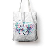 New Zealand Nurses RN Personalised Tote Bag Stethoscope Floral Maori Motif LT9 - Polynesian Pride