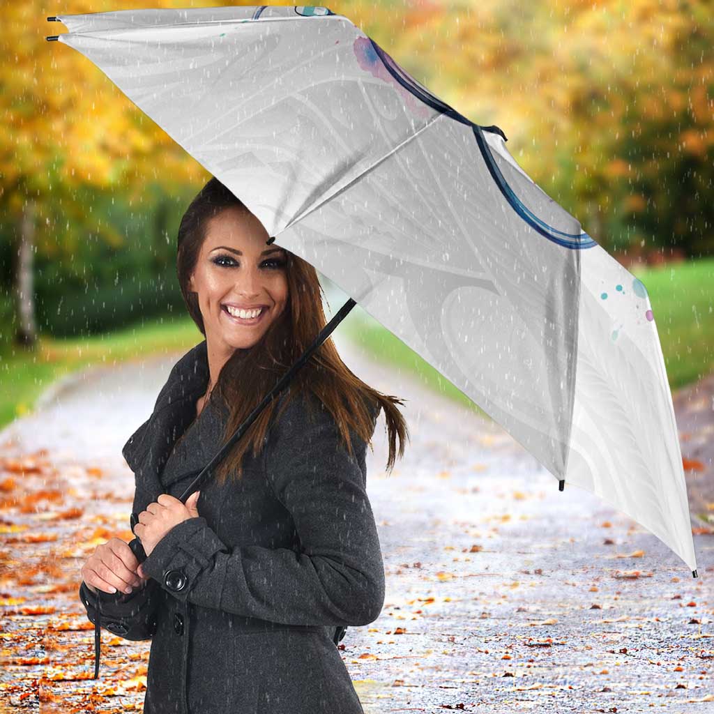 New Zealand Nurses RN Personalised Umbrella Stethoscope Floral Maori Motif LT9 - Polynesian Pride