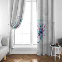 New Zealand Nurses RN Personalised Window Curtain Stethoscope Floral Maori Motif
