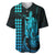 Custom Hawaii Baseball Jersey King Kamehameha - Aqua LT9 Aqua - Polynesian Pride