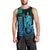 Custom Hawaii Men Tank Top King Kamehameha - Aqua LT9 - Polynesian Pride