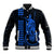 Custom Hawaii Baseball Jacket King Kamehameha - Blue LT9 Unisex Blue - Polynesian Pride