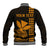 Custom Hawaii Baseball Jacket King Kamehameha - Gold LT9 - Polynesian Pride