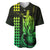 Custom Hawaii Baseball Jersey King Kamehameha - Lime LT9 Lime - Polynesian Pride