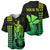 Custom Hawaii Baseball Jersey King Kamehameha - Lime LT9 - Polynesian Pride