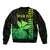 Custom Hawaii Bomber Jacket King Kamehameha - Lime LT9 - Polynesian Pride