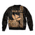 Custom Hawaii Sleeve Zip Bomber Jacket King Kamehameha - Nude LT9 - Polynesian Pride