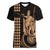 Custom Hawaii Women V Neck T Shirt King Kamehameha - Nude LT9 Female Nude - Polynesian Pride