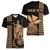 Custom Hawaii Women V Neck T Shirt King Kamehameha - Nude LT9 - Polynesian Pride