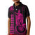 Custom Hawaii Kid Polo Shirt King Kamehameha - Pink LT9 Kid Pink - Polynesian Pride