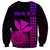Custom Hawaii Sweatshirt King Kamehameha - Pink Gradient LT9 - Polynesian Pride