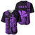 Custom Hawaii Baseball Jersey King Kamehameha - Purple LT9 - Polynesian Pride