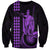 Custom Hawaii Sweatshirt King Kamehameha - Purple LT9 Unisex Purple - Polynesian Pride