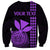 Custom Hawaii Sweatshirt King Kamehameha - Purple LT9 - Polynesian Pride