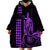 Custom Hawaii Wearable Blanket Hoodie King Kamehameha - Purple LT9 - Polynesian Pride