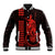 Custom Hawaii Baseball Jacket King Kamehameha - Red LT9 Unisex Red - Polynesian Pride