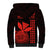 Custom Hawaii Sherpa Hoodie King Kamehameha - Red LT9 - Polynesian Pride