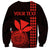 Custom Hawaii Sweatshirt King Kamehameha - Red LT9 - Polynesian Pride