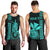 Custom Hawaii Men Tank Top King Kamehameha - Turquoise LT9 - Polynesian Pride