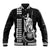 Custom Hawaii Baseball Jacket King Kamehameha - White LT9 Unisex White - Polynesian Pride