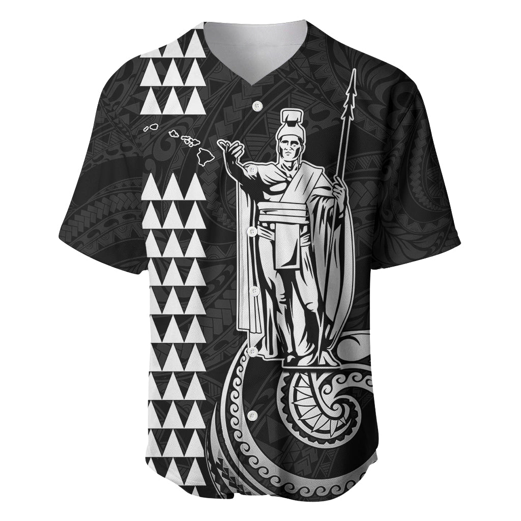 Custom Hawaii Baseball Jersey King Kamehameha - White LT9 White - Polynesian Pride