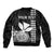 Custom Hawaii Bomber Jacket King Kamehameha - White LT9 - Polynesian Pride