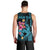 Custom Polynesian Men Tank Top Hawaiian Warriors with Tribal Shark Tattoos - Blue LT9 - Polynesian Pride