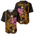 Custom Polynesian Baseball Jersey Hawaiian Warriors with Tribal Shark Tattoos - Gold LT9 - Polynesian Pride