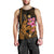 Custom Polynesian Men Tank Top Hawaiian Warriors with Tribal Shark Tattoos - Gold LT9 - Polynesian Pride