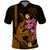 Custom Polynesian Polo Shirt Hawaiian Warriors with Tribal Shark Tattoos Gold LT9 Gold - Polynesian Pride