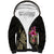 Custom Polynesian Sherpa Hoodie Hawaiian Warriors with Tribal Shark Tattoos - Nude LT9 Unisex Nude - Polynesian Pride