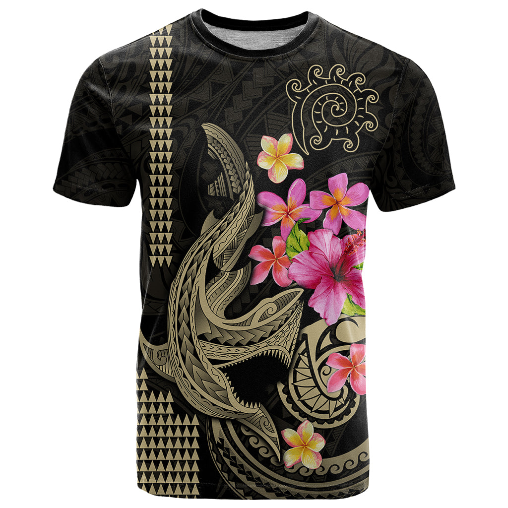 Custom Polynesian T Shirt Hawaiian Warriors with Tribal Shark Tattoos Nude LT9 Nude - Polynesian Pride