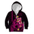 Custom Polynesian Kid Hoodie Hawaiian Warriors with Tribal Shark Tattoos - Pink LT9 - Polynesian Pride