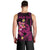 Custom Polynesian Men Tank Top Hawaiian Warriors with Tribal Shark Tattoos - Pink LT9 - Polynesian Pride