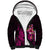Custom Polynesian Sherpa Hoodie Hawaiian Warriors with Tribal Shark Tattoos - Pink LT9 Unisex Pink - Polynesian Pride