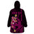 Custom Polynesian Wearable Blanket Hoodie Hawaiian Warriors with Tribal Shark Tattoos - Pink LT9 - Polynesian Pride