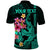 Custom Polynesian Polo Shirt Hawaiian Warriors with Tribal Shark Tattoos Turquoise LT9 - Polynesian Pride