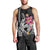 Custom Polynesian Men Tank Top Hawaiian Warriors with Tribal Shark Tattoos - White LT9 - Polynesian Pride