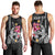 Custom Polynesian Men Tank Top Hawaiian Warriors with Tribal Shark Tattoos - White LT9 - Polynesian Pride