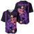 Custom Polynesian Baseball Jersey Hawaiian Warriors with Tribal Shark Tattoos - Purple LT9 - Polynesian Pride