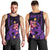 Custom Polynesian Men Tank Top Hawaiian Warriors with Tribal Shark Tattoos - Purple LT9 - Polynesian Pride