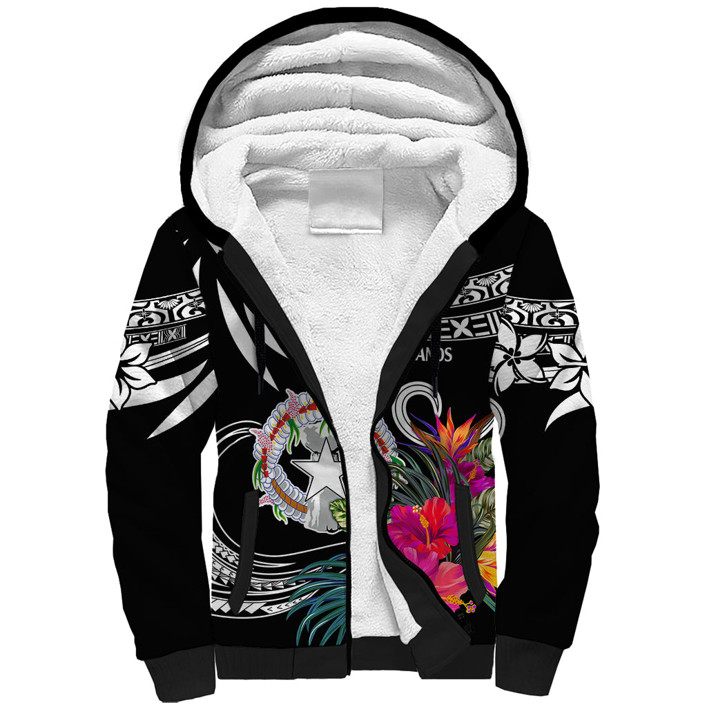 Northern Mariana Islands Sherpa Hoodie Happy Independence Day LT9 Unisex White - Polynesian Pride