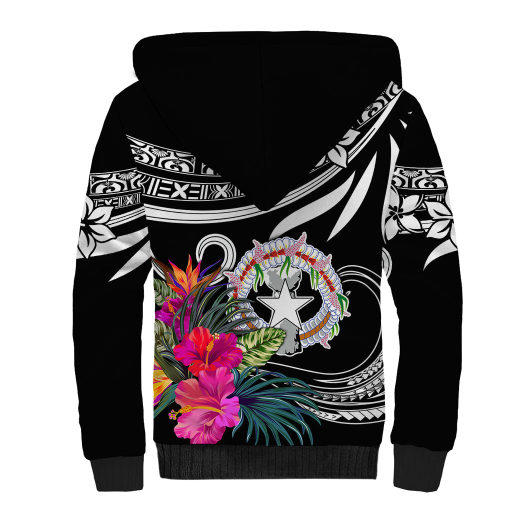 Northern Mariana Islands Sherpa Hoodie Happy Independence Day LT9 - Polynesian Pride