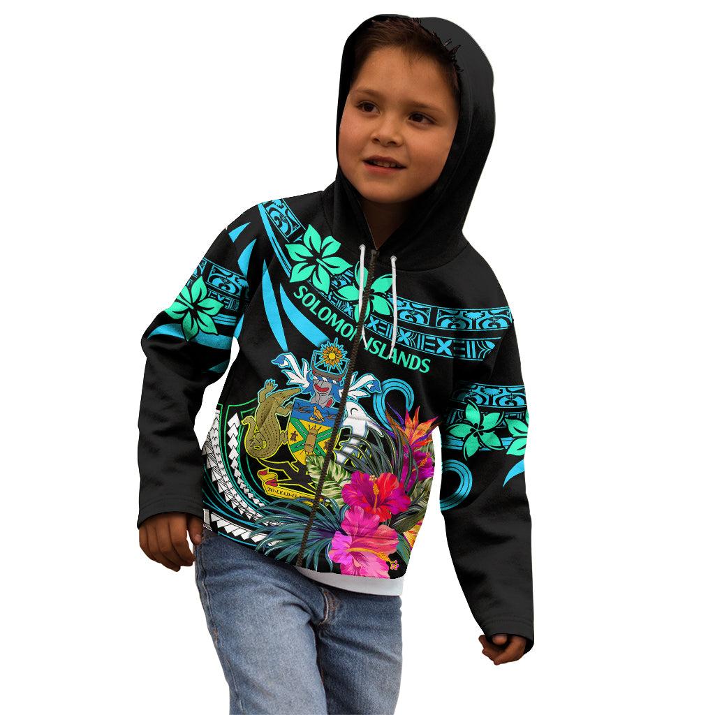 Solomon Islands Kid Hoodie Happy Independence Day LT9 - Polynesian Pride